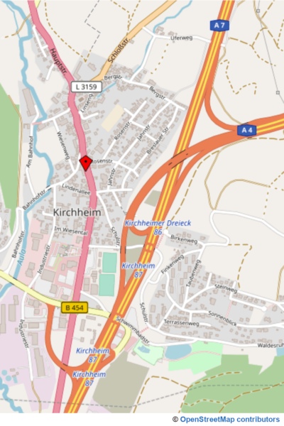 Anfahrt mit OpenStreetMap