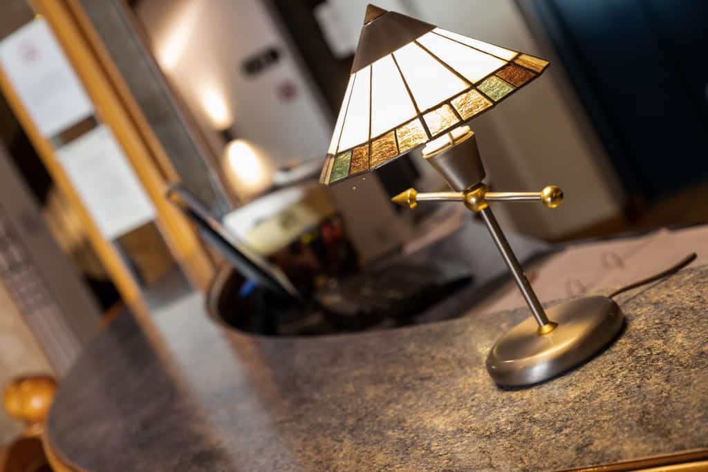 Aufnahme Lampe Rezeption Hotel Eydt